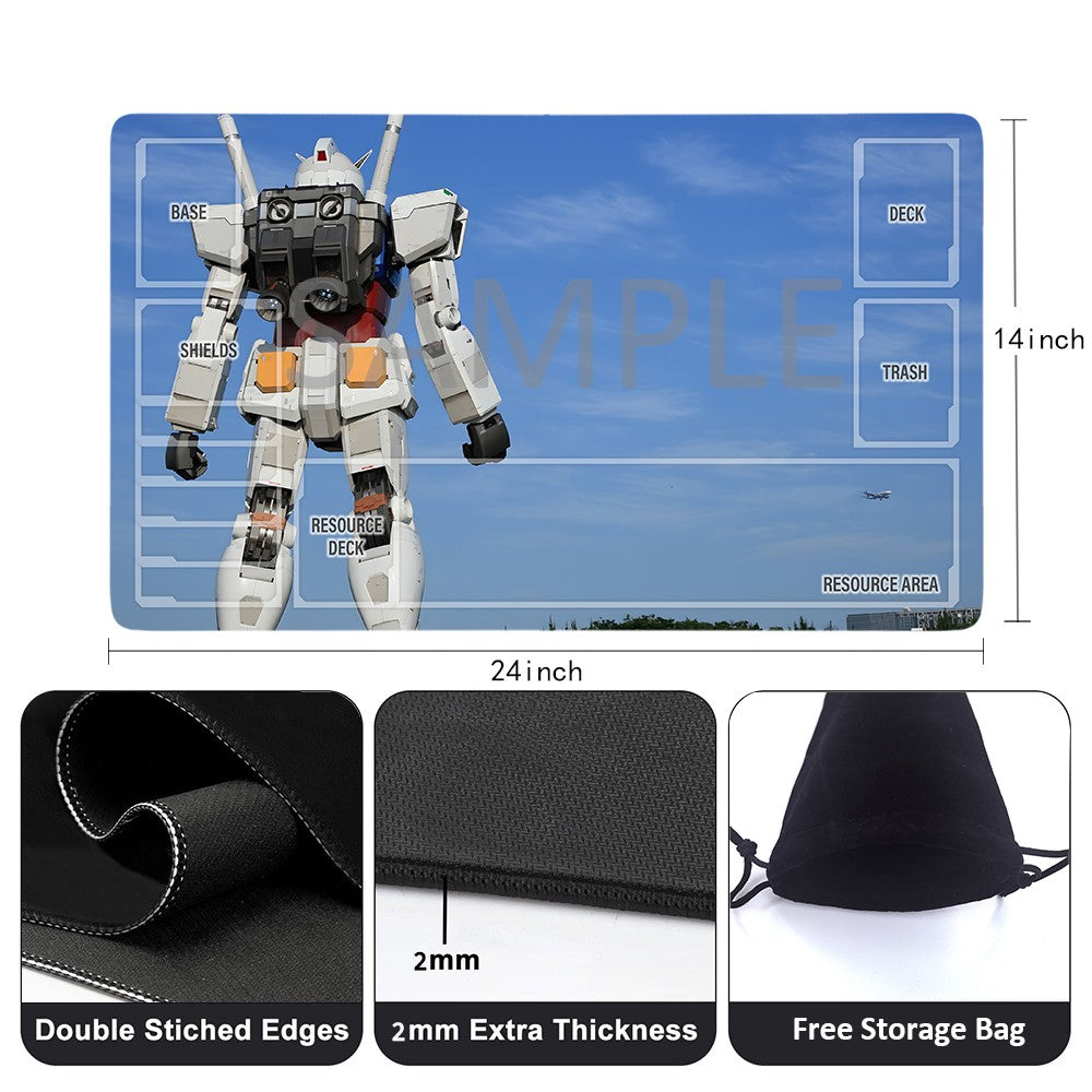 GCG Playmat Suitable for Gundam, includes Storage Bag, 24 x 14 inches (83854)
