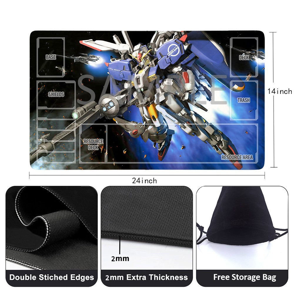 GCG Playmat Suitable for Gundam, includes Storage Bag, 24 x 14 inches (226514)