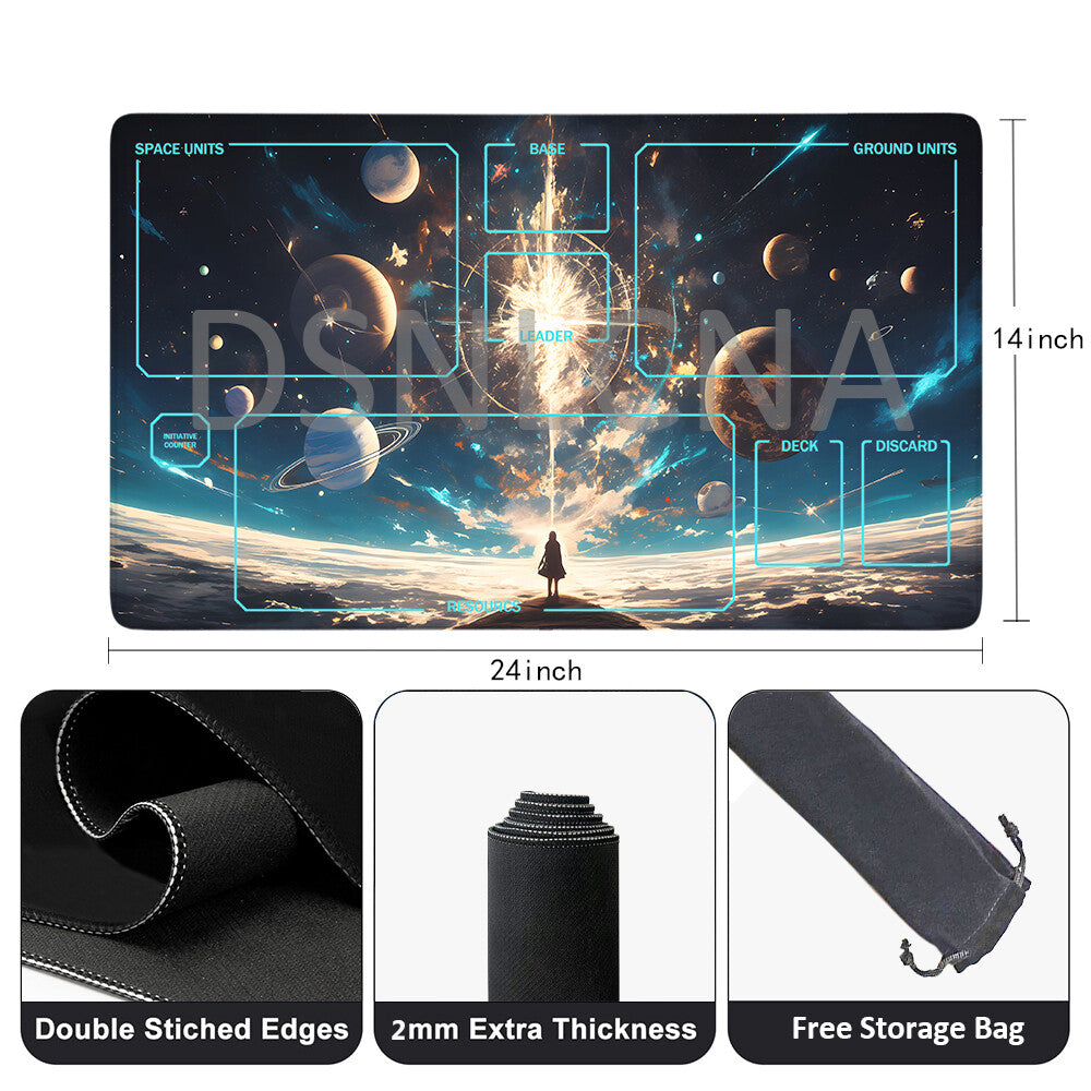 Star Wars Unlimited Playmat Stitched Edge Protective Mat Free Storage Bag Size 24X14IN 2408738