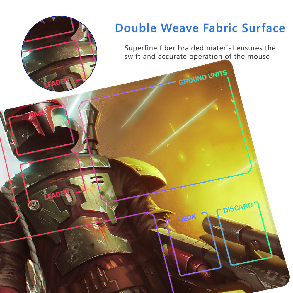 Star Wars Unlimited Playmat Stitched Edge Free Storage Bag Size 24X14IN Protective Mat star7