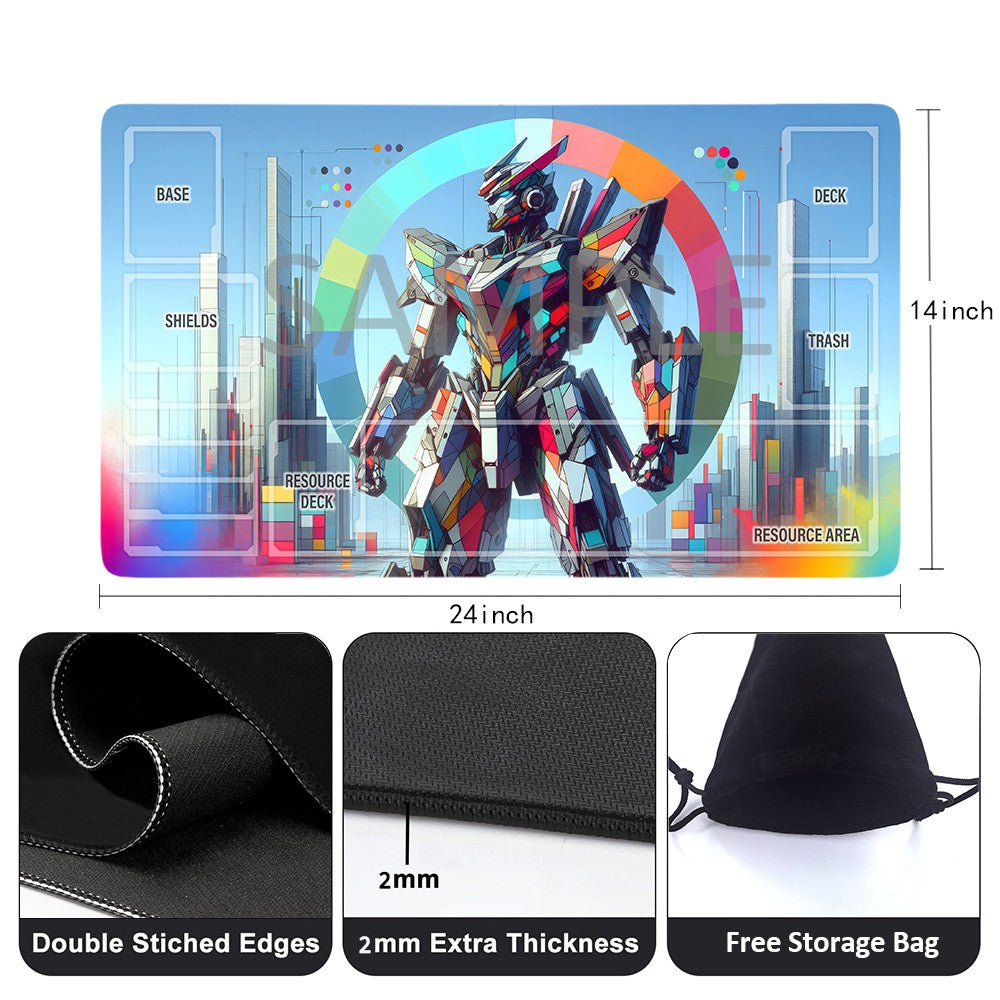 GCG Playmat Suitable for Gundam, includes Storage Bag, 24 x 14 inches (1342705)