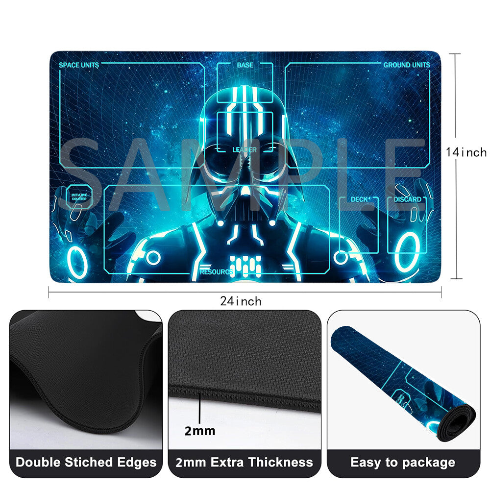 Star Wars Unlimited Playmat Stitched Edge Free Storage Bag Size 24X14IN Protective Mat star4