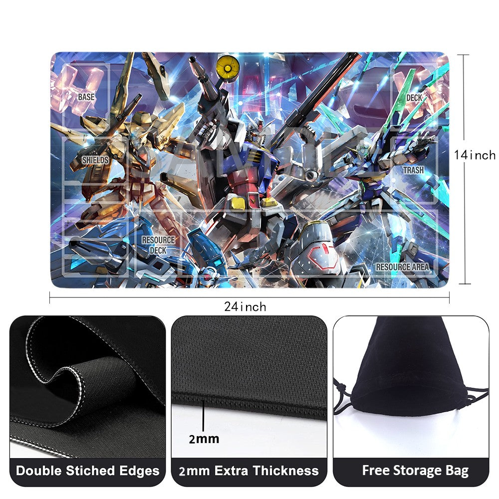 GCG Playmat Suitable for Gundam, includes Storage Bag, 24 x 14 inches (GD510149)