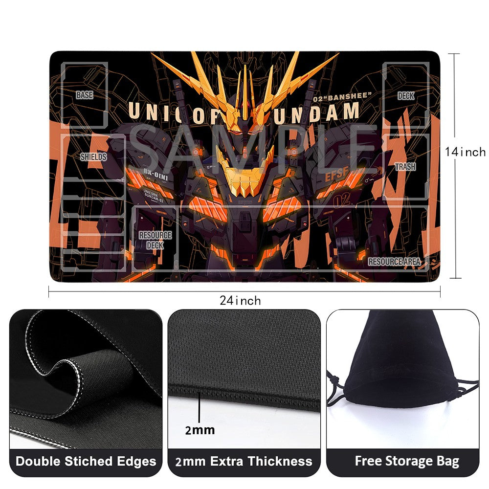 GCG Playmat Suitable for Gundam,includes Storage Bag, 24 x 14 inches (GD5101421)