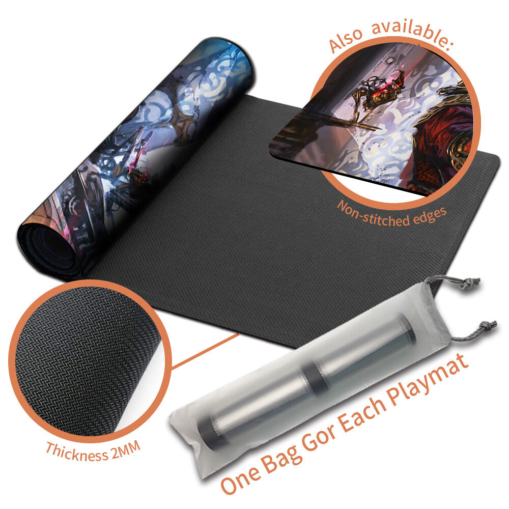 DOVNI BAAN - Board Game MTG Playmat Mousepad Playmat of TCG CCG Stitched Edge