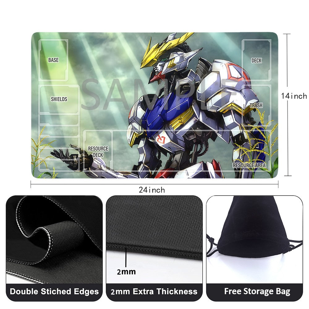 GCG Playmat Suitable for Gundam, includes Storage Bag, 24 x 14 inches (GD510143)
