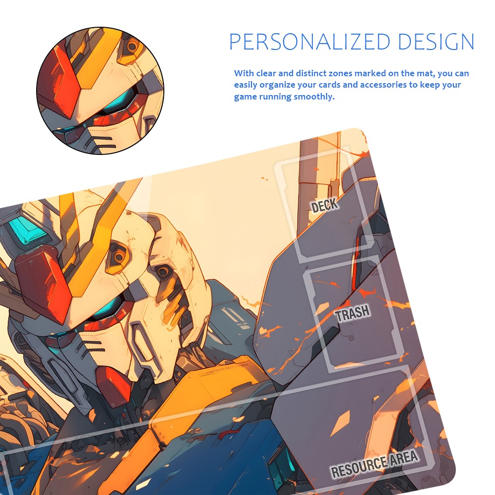 GCG Playmat Suitable for Gundam, includes Storage Bag, 24 x 14 inches (1375156)