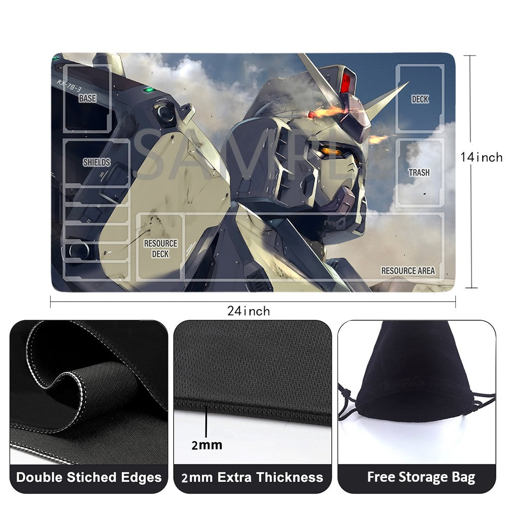 GCG Playmat Suitable for Gundam, includes Storage Bag, 24 x 14 inches (1264150)