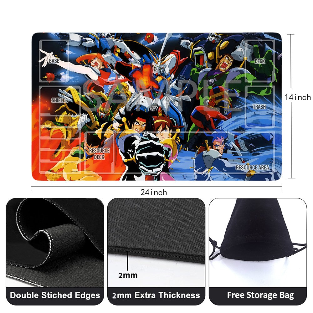 GCG Playmat Suitable for Gundam, includes Storage Bag, 24 x 14 inches (73300)