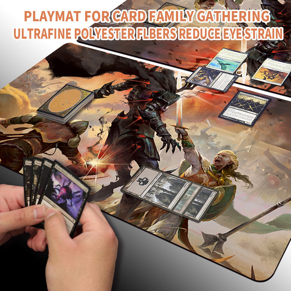 SMITE THE DEATHLESS - Magic The Gathering MTG Playmat TCG CCG MTG Playmat Stitched Edge