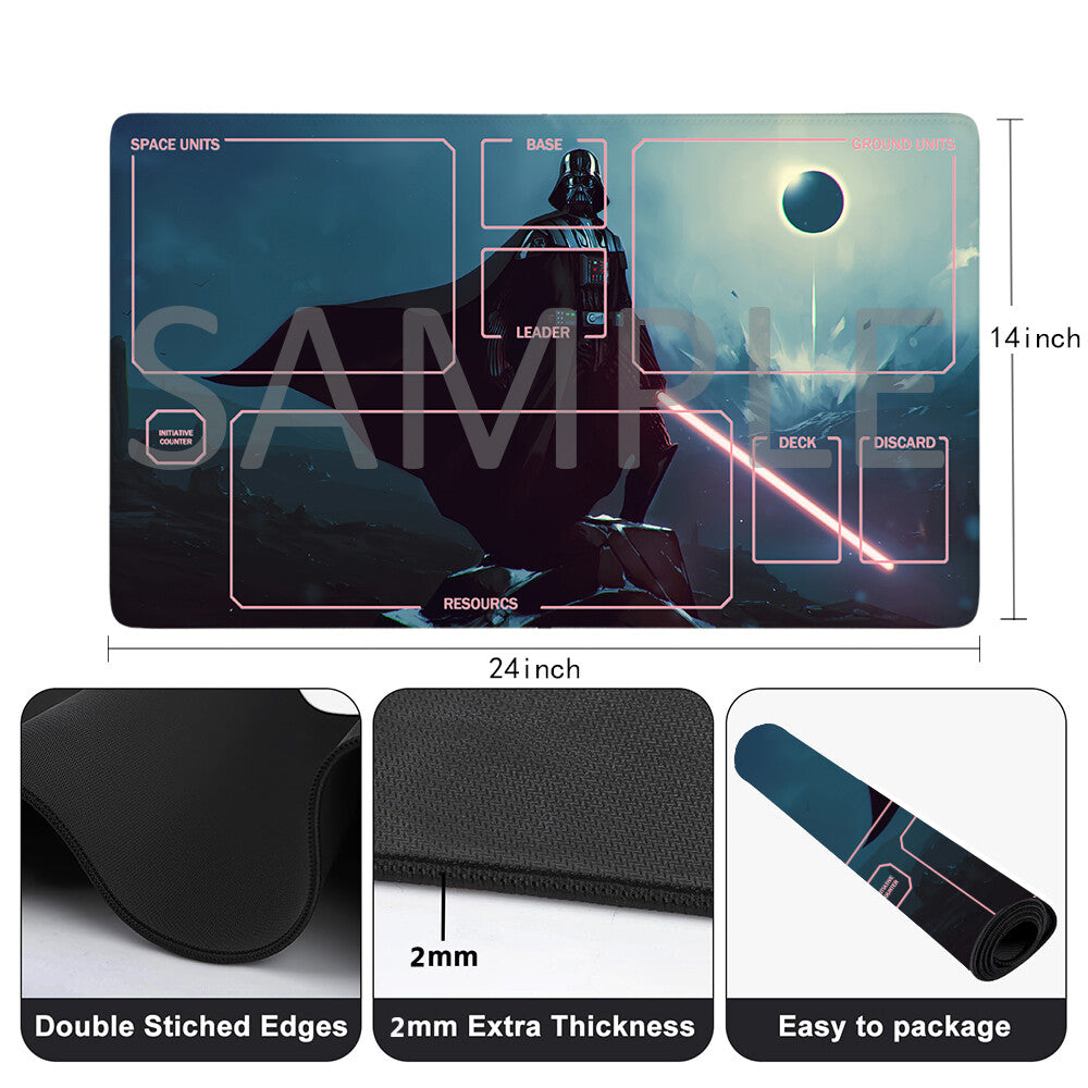 Star Wars Unlimited Playmat Stitched Edge Free Storage Bag Size 24X14IN Protective Mat star9