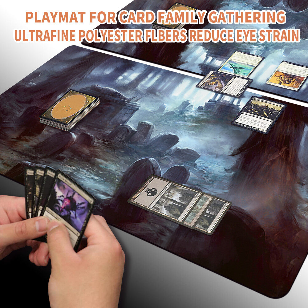 Haunted-Fengraf - Magic The Gathering MTG Playmat TCG CCG MTG Playmat Stitched Edge
