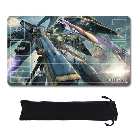 Gundam Playmat Suitable for GCG ,includes Storage Bag, 24 x 14 inches (GD5101417)