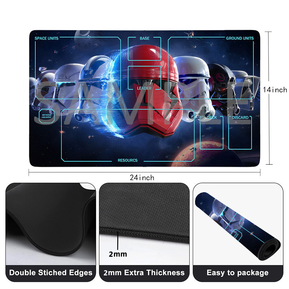 Star Wars Unlimited Playmat Stitched Edge Free Storage Bag Size 24X14IN Protective Mat star23
