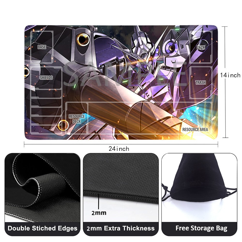 GCG Playmat Suitable for Gundam, includes Storage Bag, 24 x 14 inches (1139596)