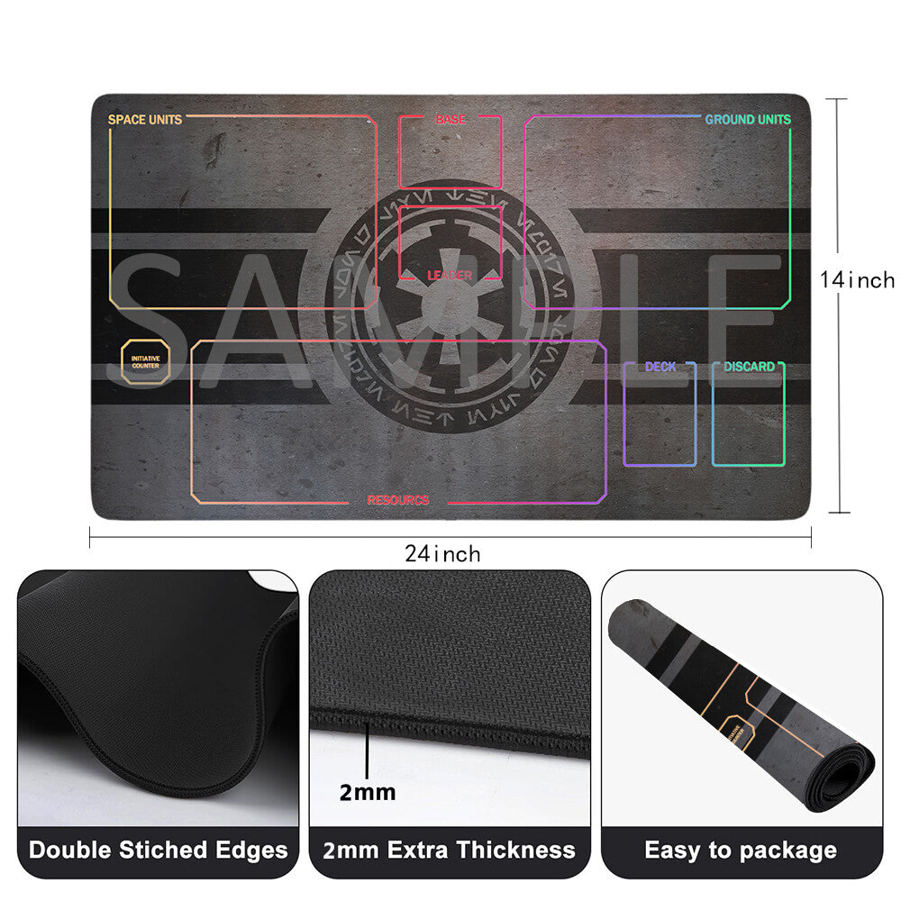 Star Wars Unlimited Playmat Stitched Edge Free Storage Bag Size 24X14IN Protective Mat star3