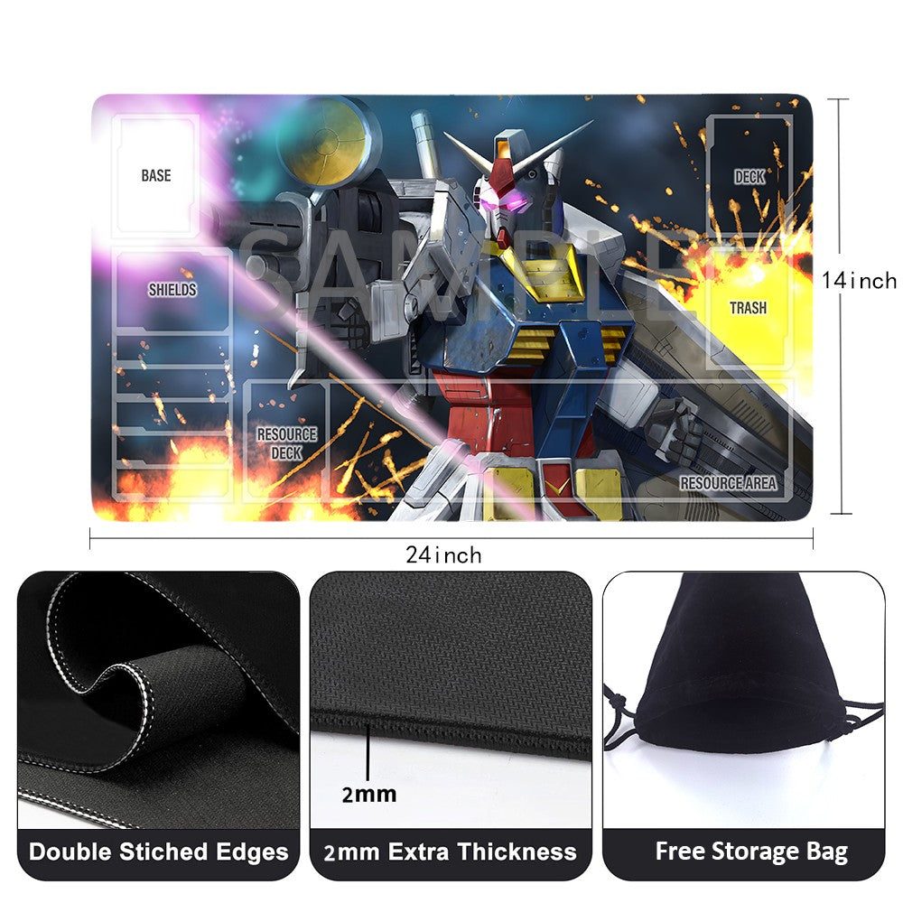 GCG Playmat Suitable for Gundam, includes Storage Bag, 24 x 14 inches (790537)