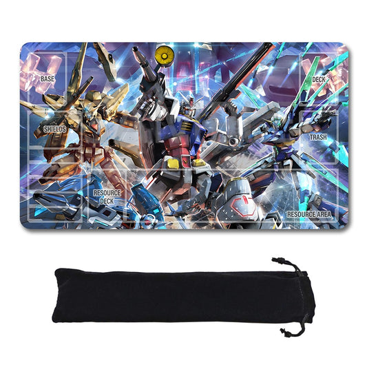 Gundam Playmat Suitable for GCG , includes Storage Bag, 24 x 14 inches (GD510149)
