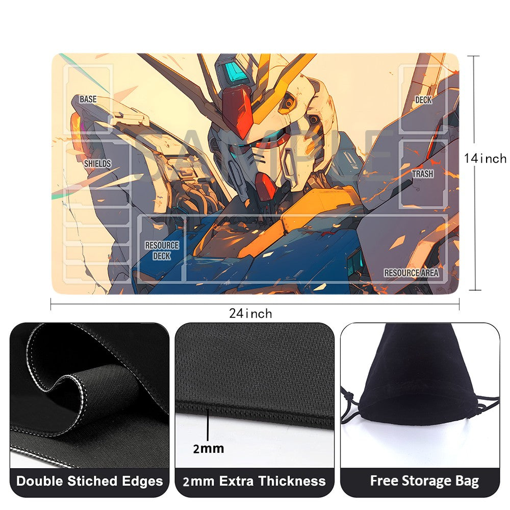 GCG Playmat Suitable for Gundam, includes Storage Bag, 24 x 14 inches (1375156)