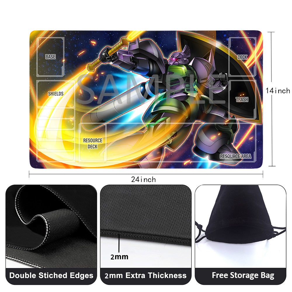 GCG Playmat Suitable for Gundam, includes Storage Bag, 24 x 14 inches (640532)