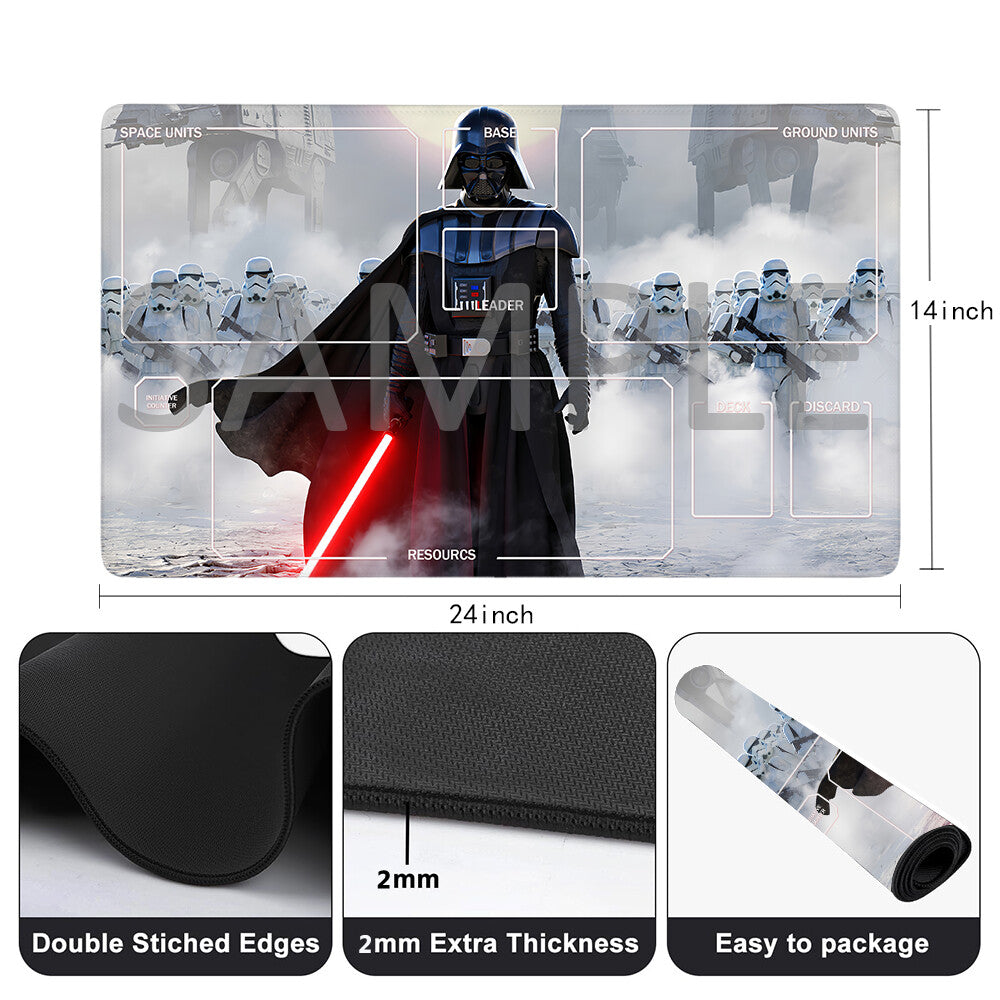 Star Wars Unlimited Playmat Stitched Edge Free Storage Bag Size 24X14IN Protective Mat star18