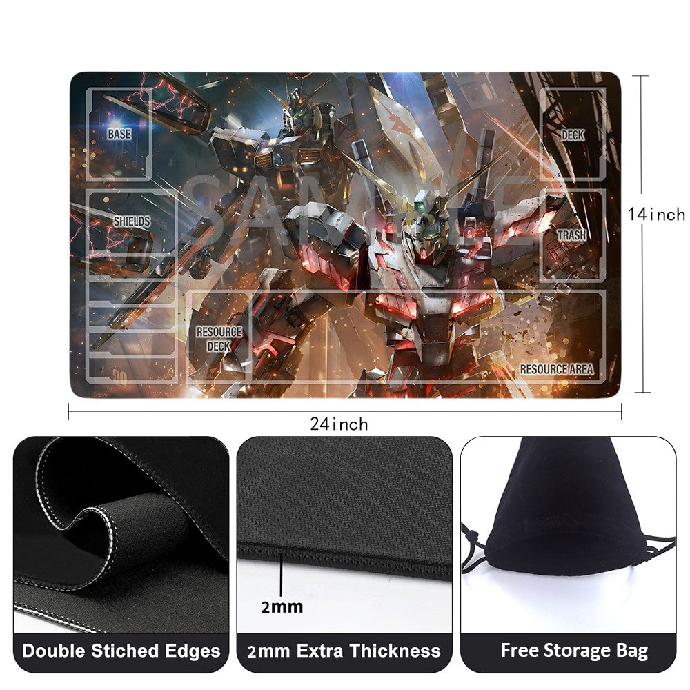 GCG Playmat Suitable for Gundam, includes Storage Bag, 24 x 14 inches (GD510146)