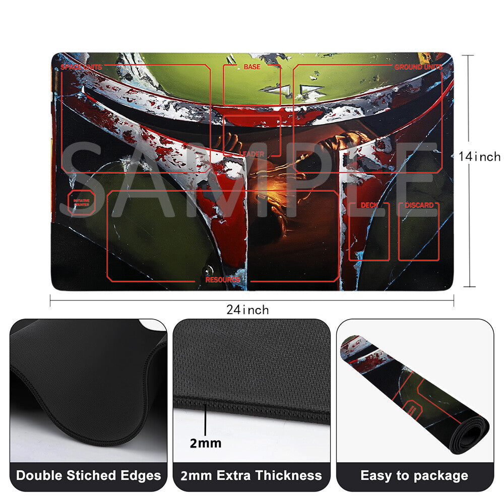 Star Wars Unlimited Playmat Stitched Edge Free Storage Bag Size 24X14IN Protective Mat star8
