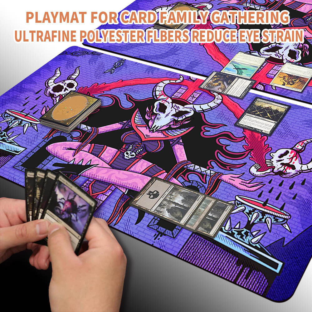 MagicCon Chicago Secret Lair-Magic The Gathering MTG Playmat TCG CCG MTG Playmat Stitched Edge