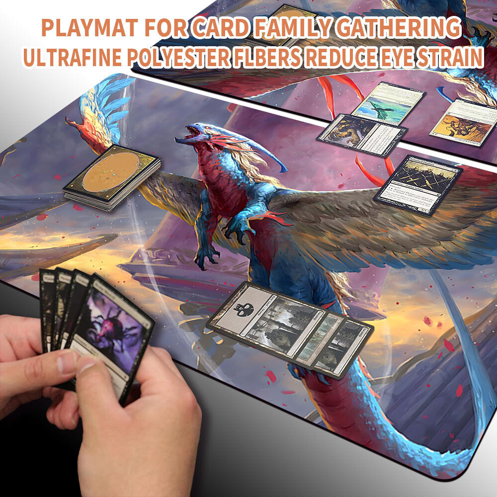 Jeskai Shrinekeeper - Magic The Gathering MTG Playmat TCG CCG MTG Playmat Stitched Edge