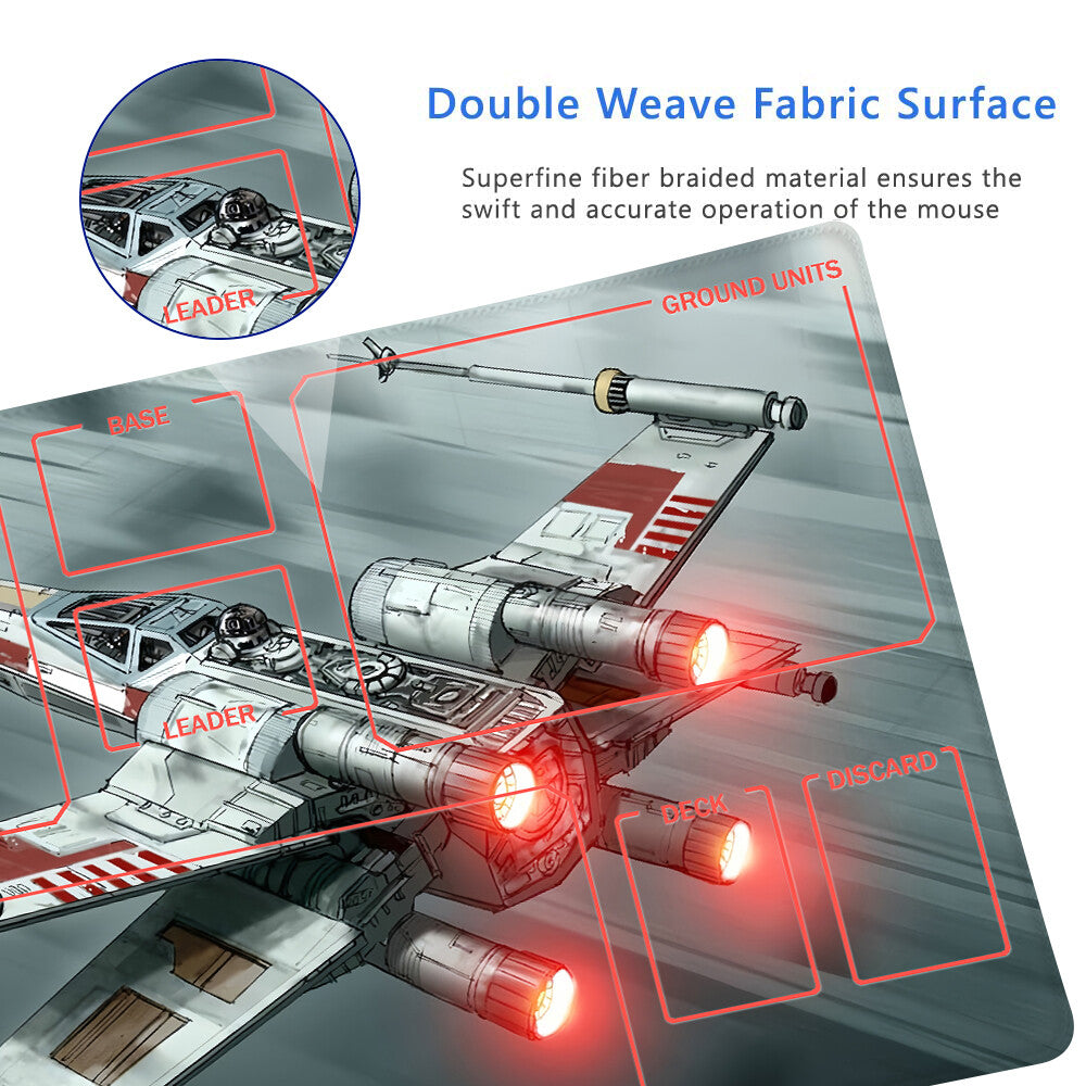 Star Wars Unlimited Playmat Stitched Edge Free Storage Bag Size 24X14IN Protective Mat star20