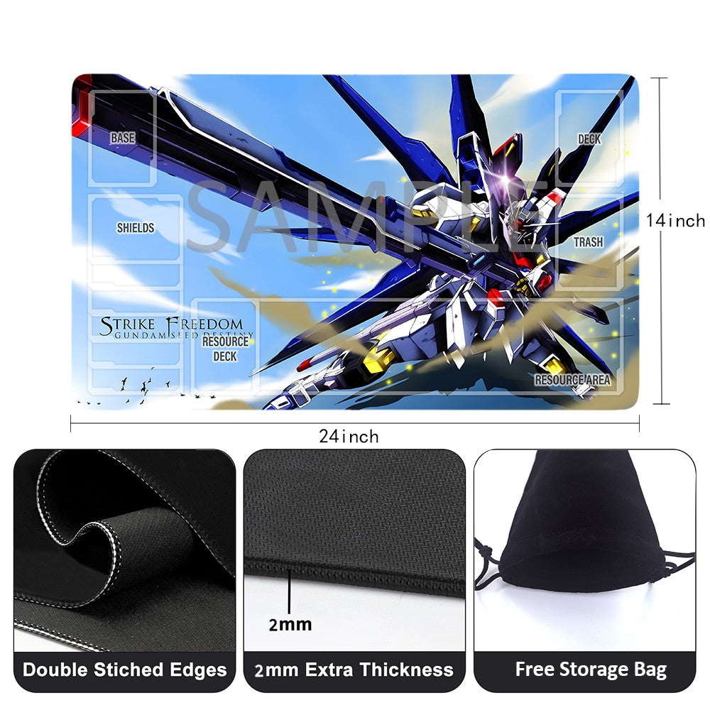 GCG Playmat Suitable for Gundam, includes Storage Bag, 24 x 14 inches (GD510145)