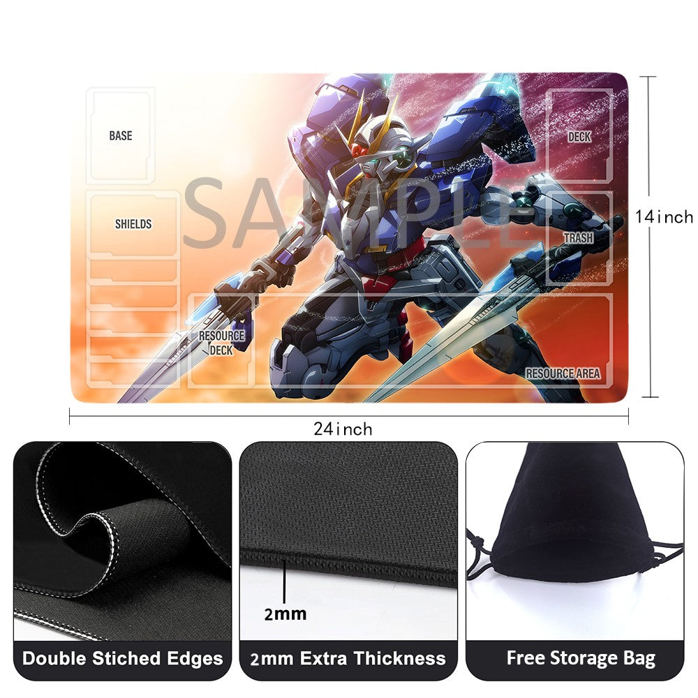 GCG Playmat Suitable for Gundam, includes Storage Bag, 24 x 14 inches (50830)