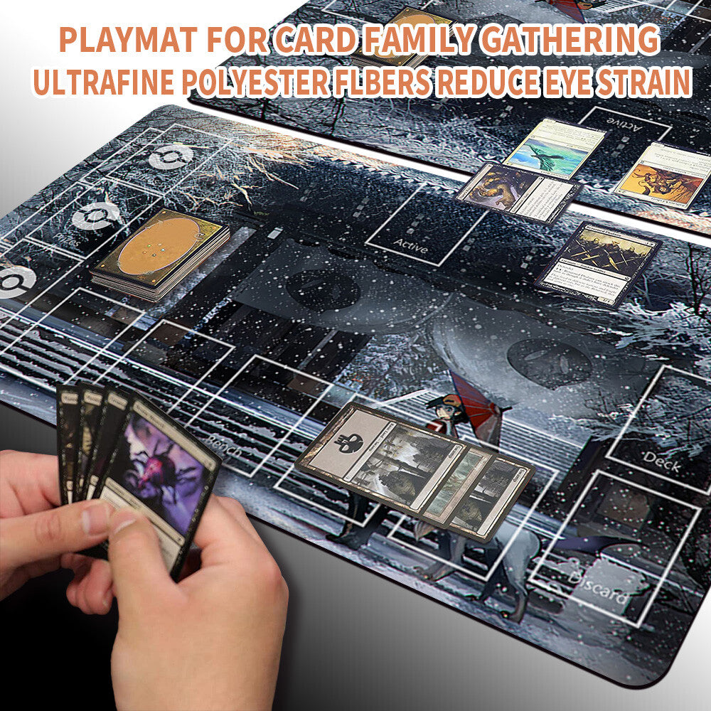 NEW Pokemon Playmat Stitched Edge with Card Zones Free Bag Rubber Playmat Stitched Edge Compatible Pokemon