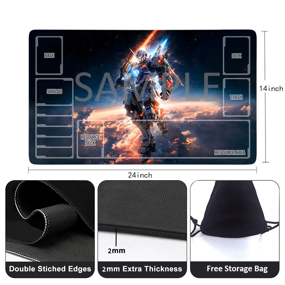 GCG Playmat Suitable for Gundam,includes Storage Bag, 24 x 14 inches (GD5101414)