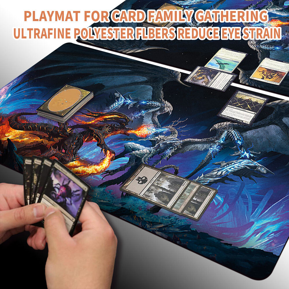 GIFT BUNDLE KEY ART - Magic The Gathering MTG Playmat TCG CCG MTG Playmat Stitched Edge