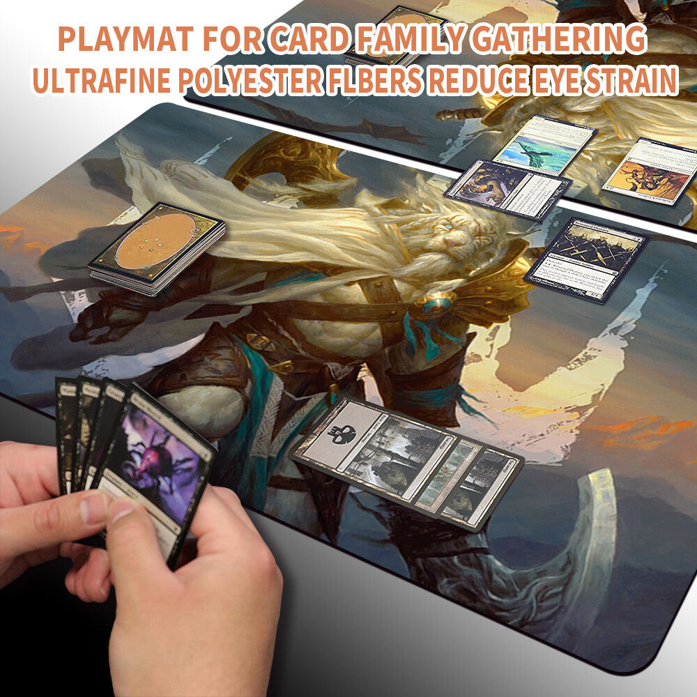 Ajani Steadfast - Magic The Gathering MTG Playmat TCG CCG MTG Playmat Stitched Edge