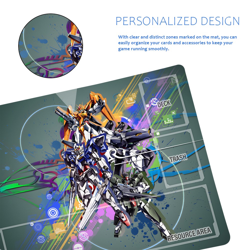 GCG Playmat Suitable for Gundam, includes Storage Bag, 24 x 14 inches (226518)