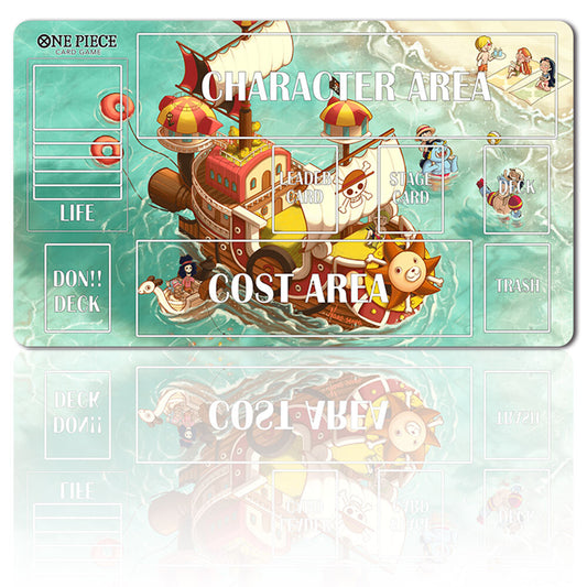 1330380 - Board Game One Piece Playmat Stitched Edge with Zone Games Mousepad Play Mat of TCG