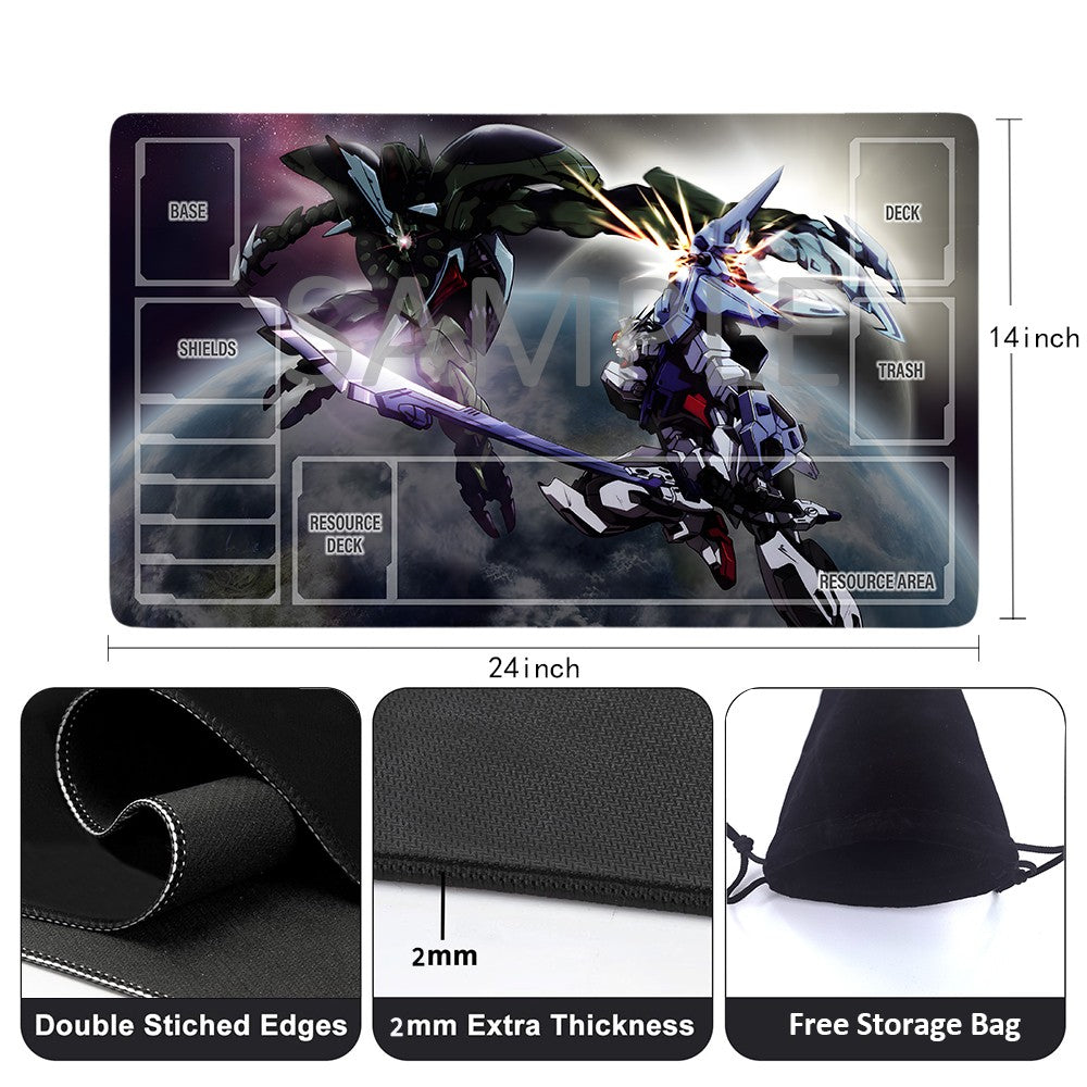 GCG Playmat Suitable for Gundam, includes Storage Bag, 24 x 14 inches (77205)