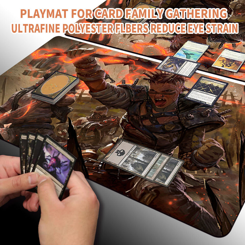 Far Fortune, End Boss - Magic The Gathering MTG Playmat TCG CCG MTG Playmat Stitched Edge