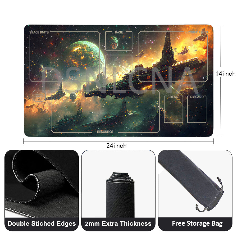 Star Wars Unlimited Playmat Stitched Edge Protective Mat Free Storage Bag Size 24X14IN 2408732