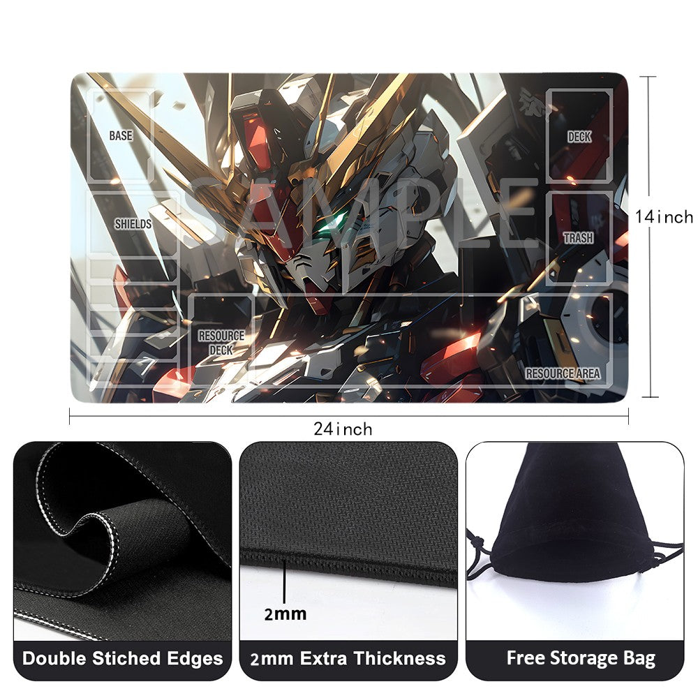 GCG Playmat Suitable for Gundam, includes Storage Bag, 24 x 14 inches (GD510144)