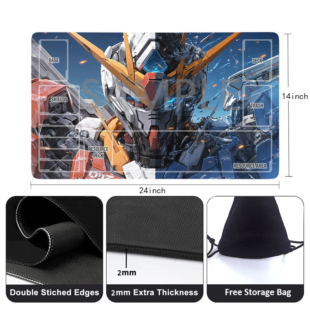 GCG Playmat Suitable for Gundam, includes Storage Bag, 24 x 14 inches (1395504)