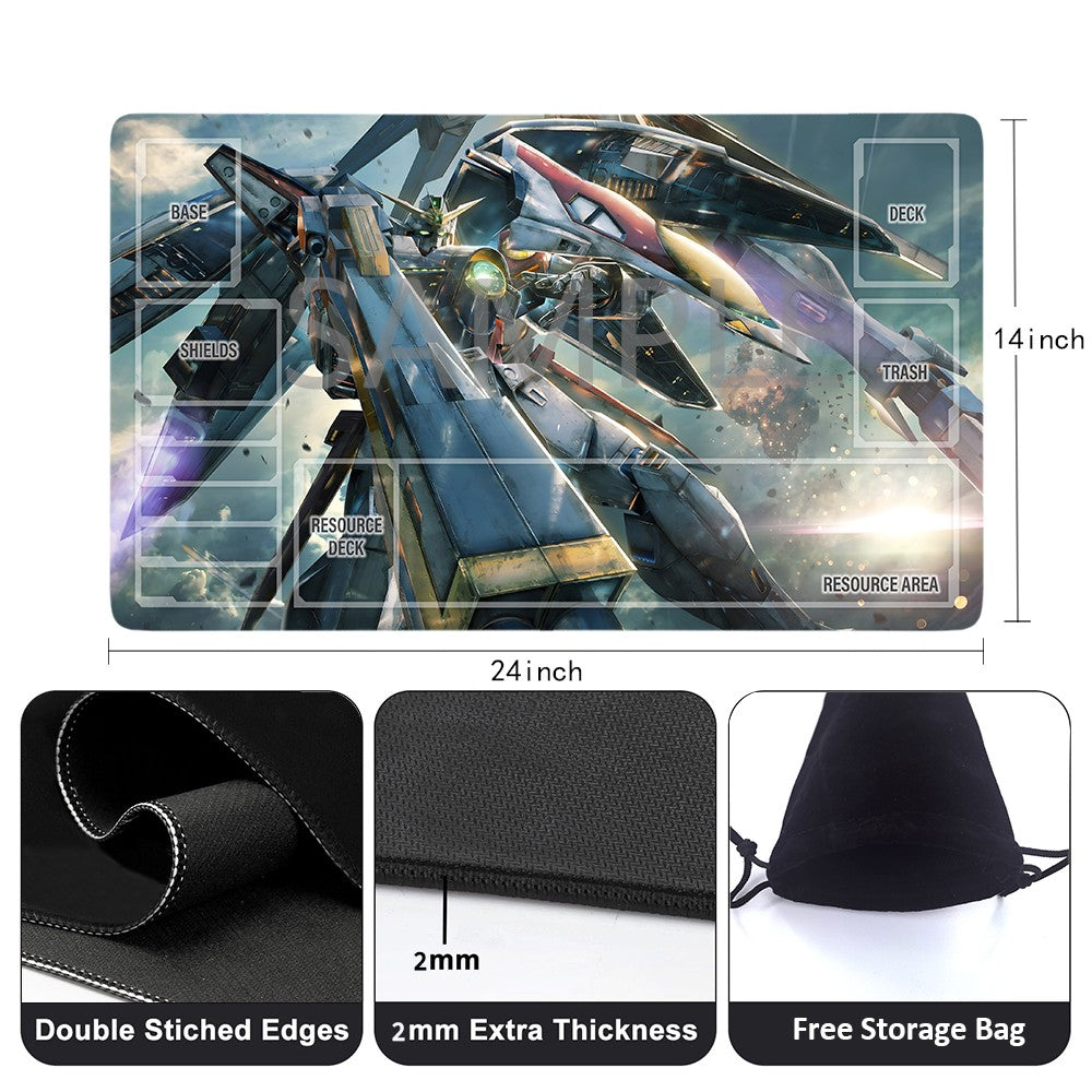 GCG Playmat Suitable for Gundam,includes Storage Bag, 24 x 14 inches (GD5101417)