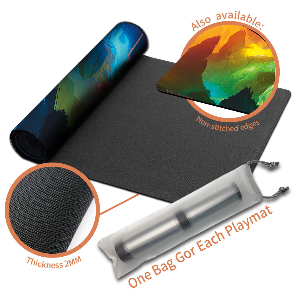 OMNATH, LOCUS OF CREATION -Magic The Gathering Playmat Trading Card Game Playmat Stitched Edge