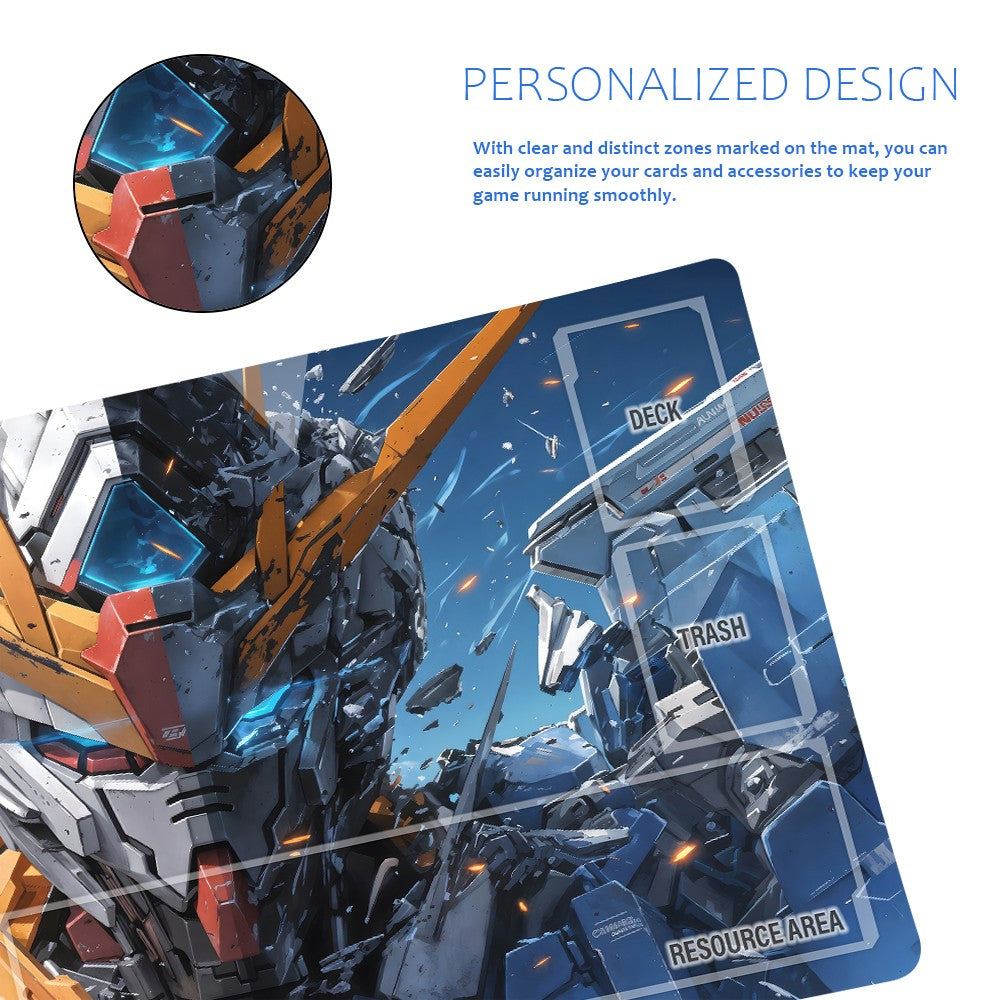 GCG Playmat Suitable for Gundam, includes Storage Bag, 24 x 14 inches (1395504)