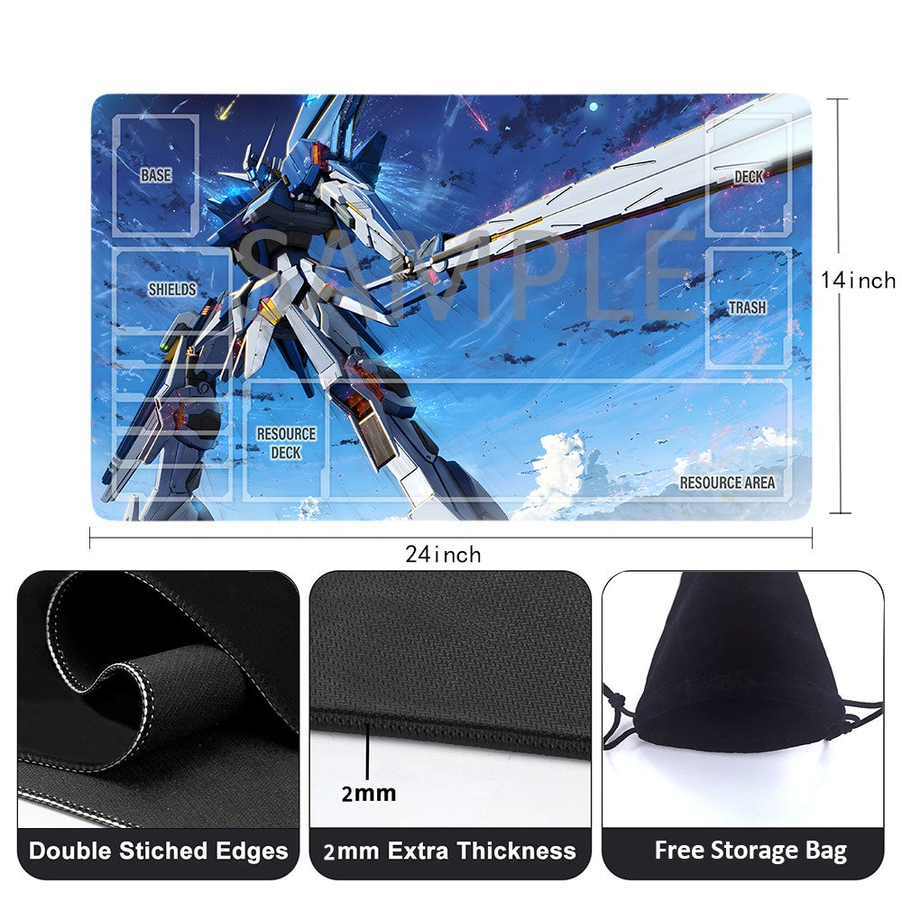 GCG Playmat Suitable for Gundam,includes Storage Bag,24 x 14 inches (GD5101412)
