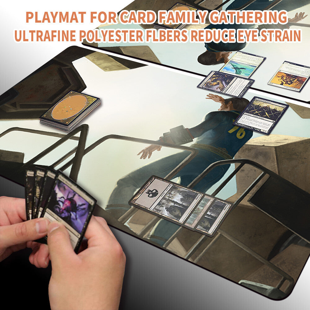 OPEN THE VAULTS - Magic The Gathering MTG Playmat TCG CCG MTG Playmat Stitched Edge