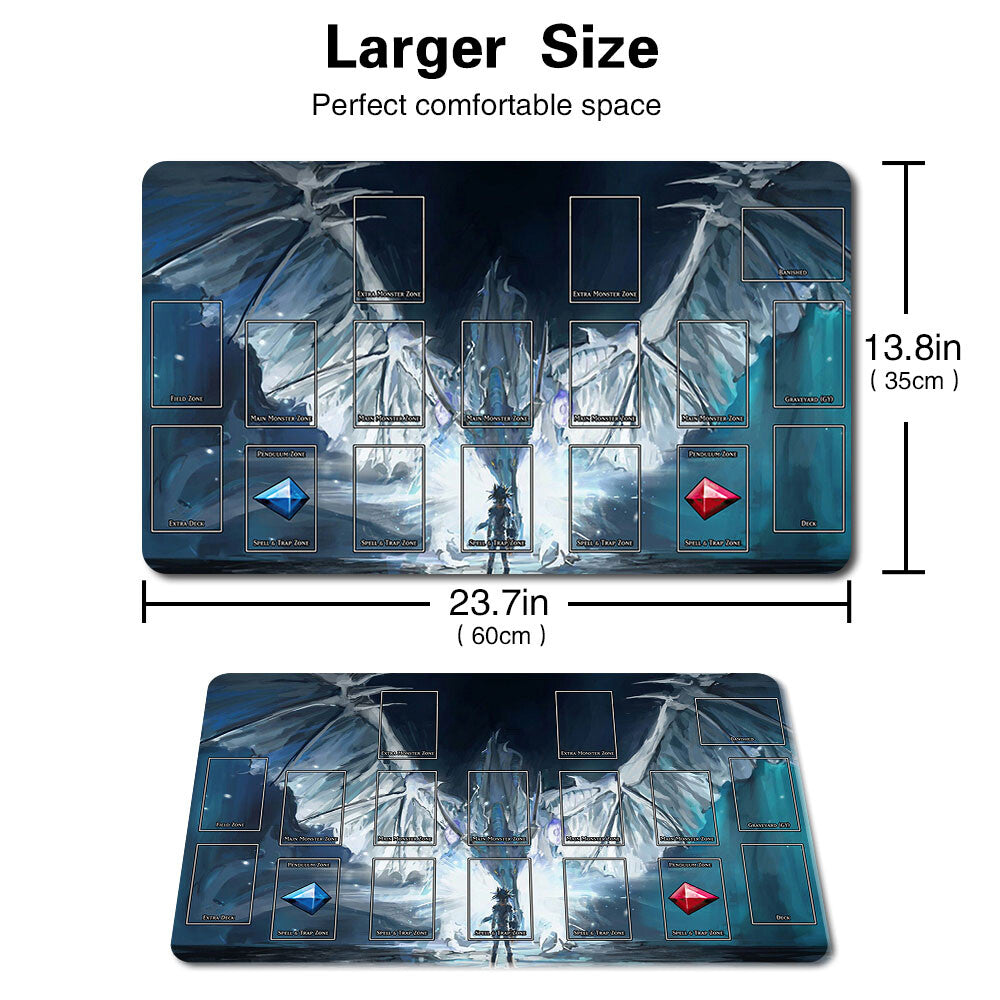 2888857 - Board Game YuGiOh Playmat Stitched Edge Blue-Eyes White Dragon Playmat Stitched Edge of TCG