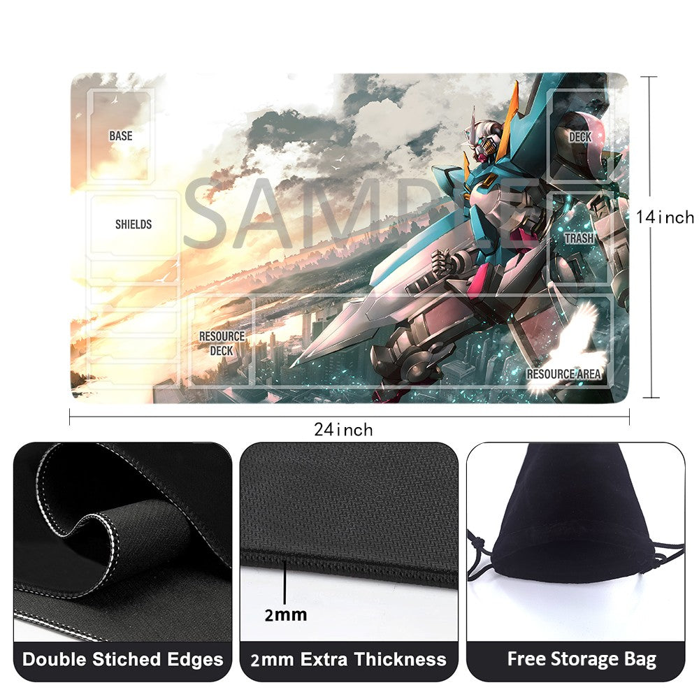 GCG Playmat Suitable for Gundam, includes Storage Bag, 24 x 14 inches (50825)